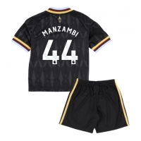 Aston Villa Johan Manzambi #44 Bortatröja Barn 2026-27 Kortärmad (+ Korta byxor)